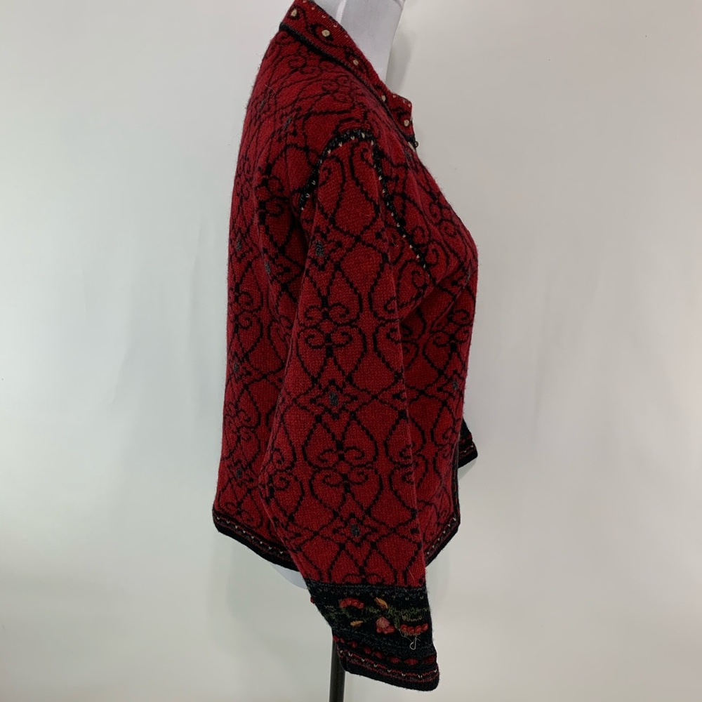 Icelandic Design zip up lined sweater jacket - Picture 2 of 8